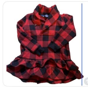 Red and black Ralph Lauren plaid dress tunic